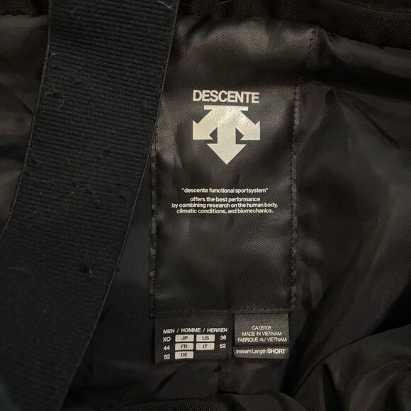 Descente Snow Pants Mens 36 Black Full Side Zip Ski Snowboard Outdoor Winter - Picture 4 of 13
